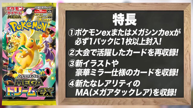 ポケカ』年に一度の新ハイクラスパック「MEGAドリームex」発表