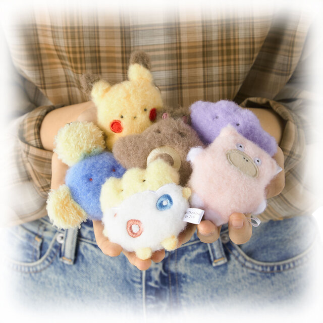 ポケモン』てのひらにすっぽりおさまる「ほわほわてのひらマスコット