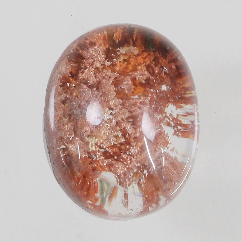 高品質]オレンジレッド&ホワイトピンクバイカラーガーデンクォーツ