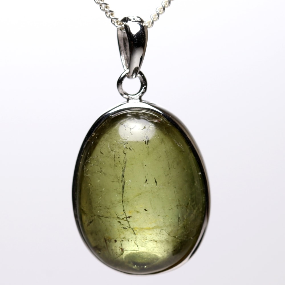 ブラジル産]グリーントルマリンペンダントトップ（シルバー925