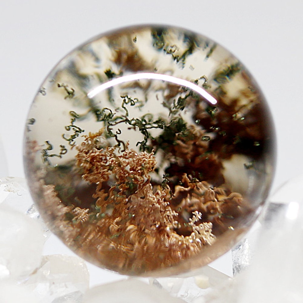 高品質]ガーデンクォーツ丸玉/ガーデン水晶スフィア（直径27.5mm