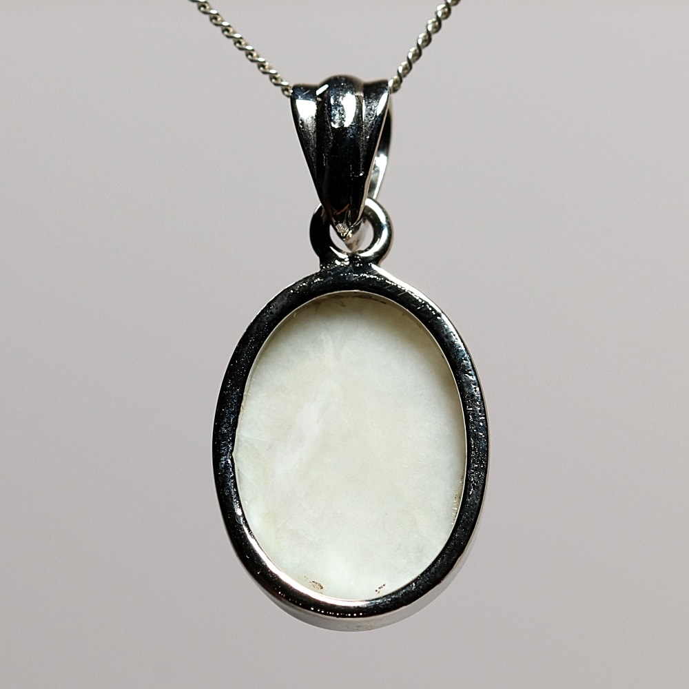 糸魚川産]天然翡翠ペンダントトップ（シルバー925・着色もワックス処理