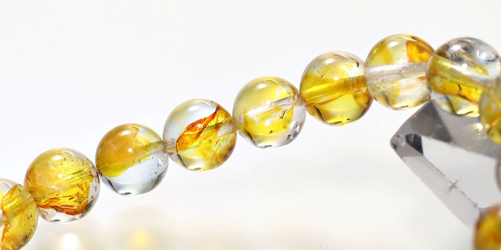 レア品・トップクォリティ]ライモナイトイントパーズブレスレット