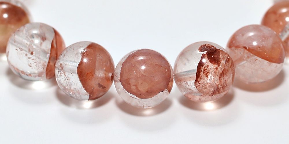 高品質]マニカラン産ヒマラヤ水晶ブレスレット（約12mm玉） - 埼玉県