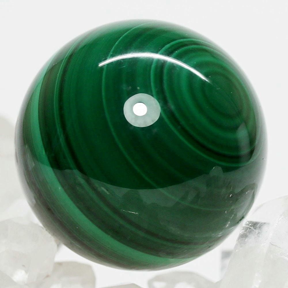 ザイール産]マラカイト丸玉/スフィア（直径32.0mm） - 埼玉県吉川市の