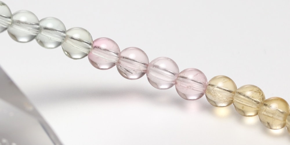 高品質]マルチカラートルマリンブレスレット（約4mm玉） - 埼玉県吉川