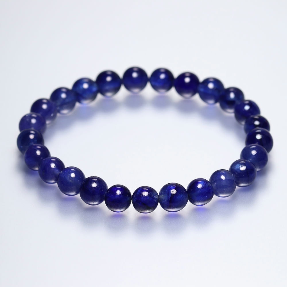 宝石質ブルーサファイアブレスレット（約8.5mm玉） - 埼玉県吉川市の