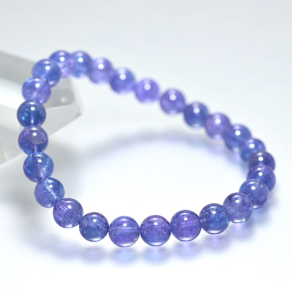 高品質++]タンザナイトブレスレット（約7mm玉） - 埼玉県吉川市の