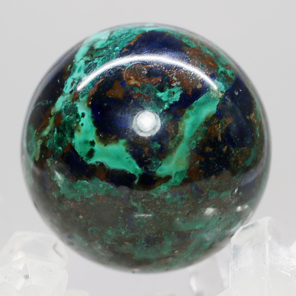 希少・高品質] ペルー産アズロマラカイト丸玉/スフィア（球体直径36.6