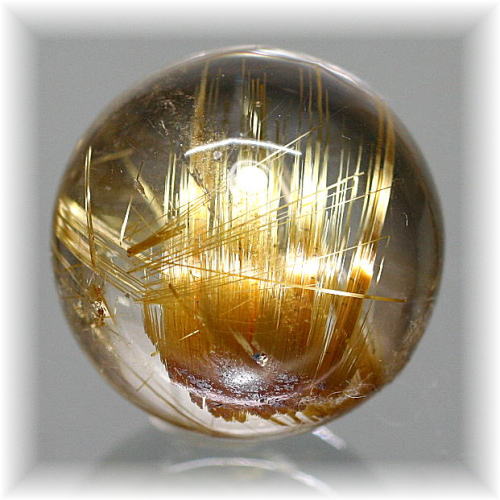 最高品質]ゴールドルチルクォーツ丸玉/スフィア - 埼玉県吉川市の