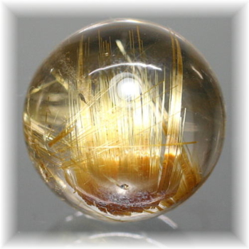 最高品質]ゴールドルチルクォーツ丸玉/スフィア - 埼玉県吉川市の