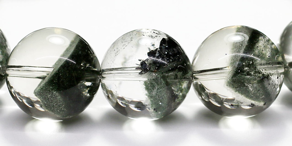 プレミアム]ブラジル産グリーンファントムクォーツブレスレット（約