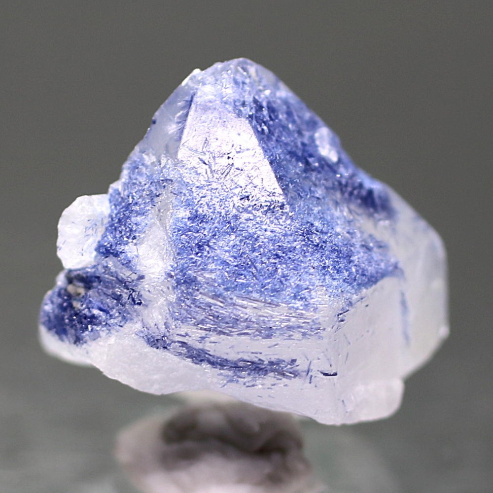 ブラジル産]デュモルチェライトインクォーツ原石ナチュラルポイント