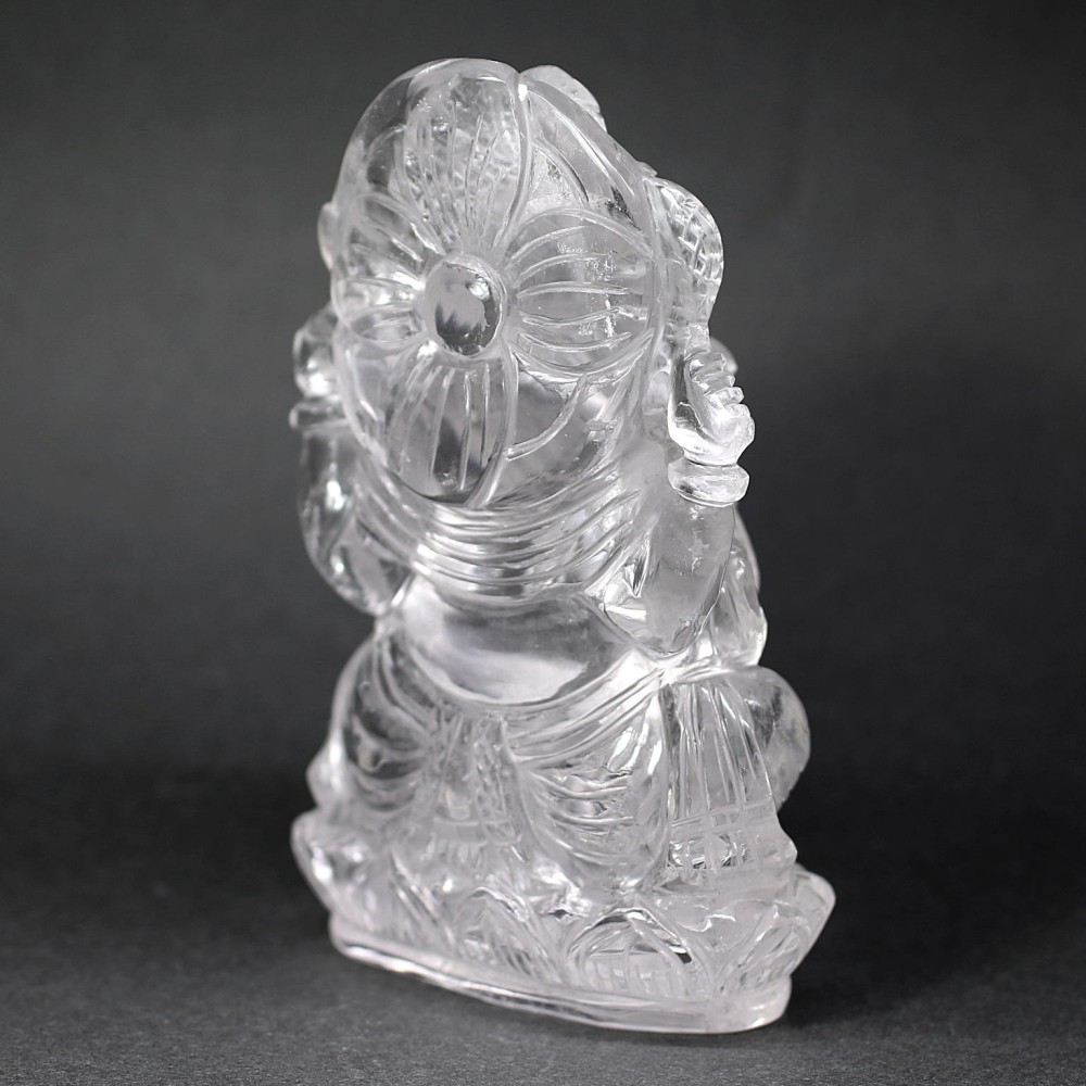 インド産]ヒマラヤ水晶ガネーシャ像（高さ約12cm） - 埼玉県吉川市の