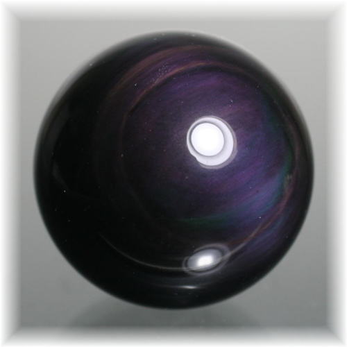 メキシコ産]レインボーオブシディアン丸玉/黒曜石スフィア - 埼玉県