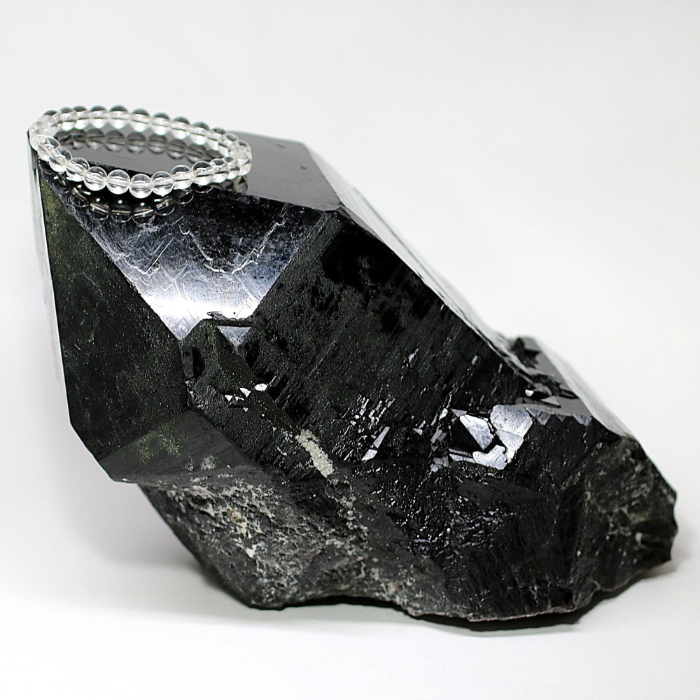 山東省産] 天然モリオン原石ナチュラルポイント（大型3.12kg） - 埼玉