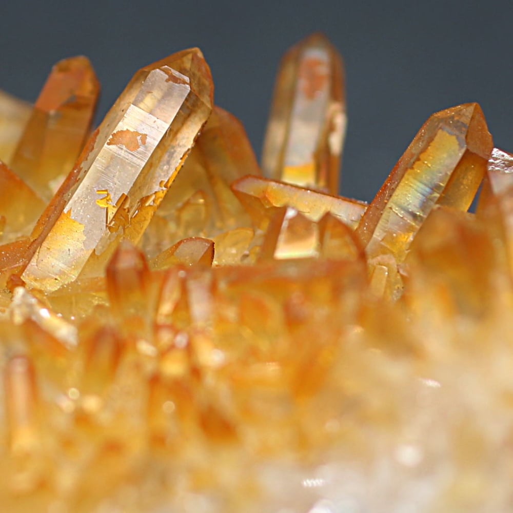 インド/マニカラン産ヒマラヤ水晶ゴールデンヒーラークラスター