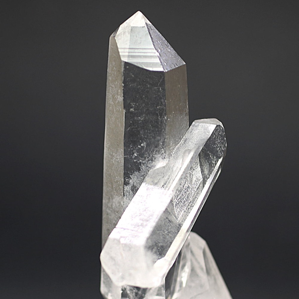 ネパール/マカルー産]ヒマラヤ水晶原石ダブルポイント（ダブルターミネ