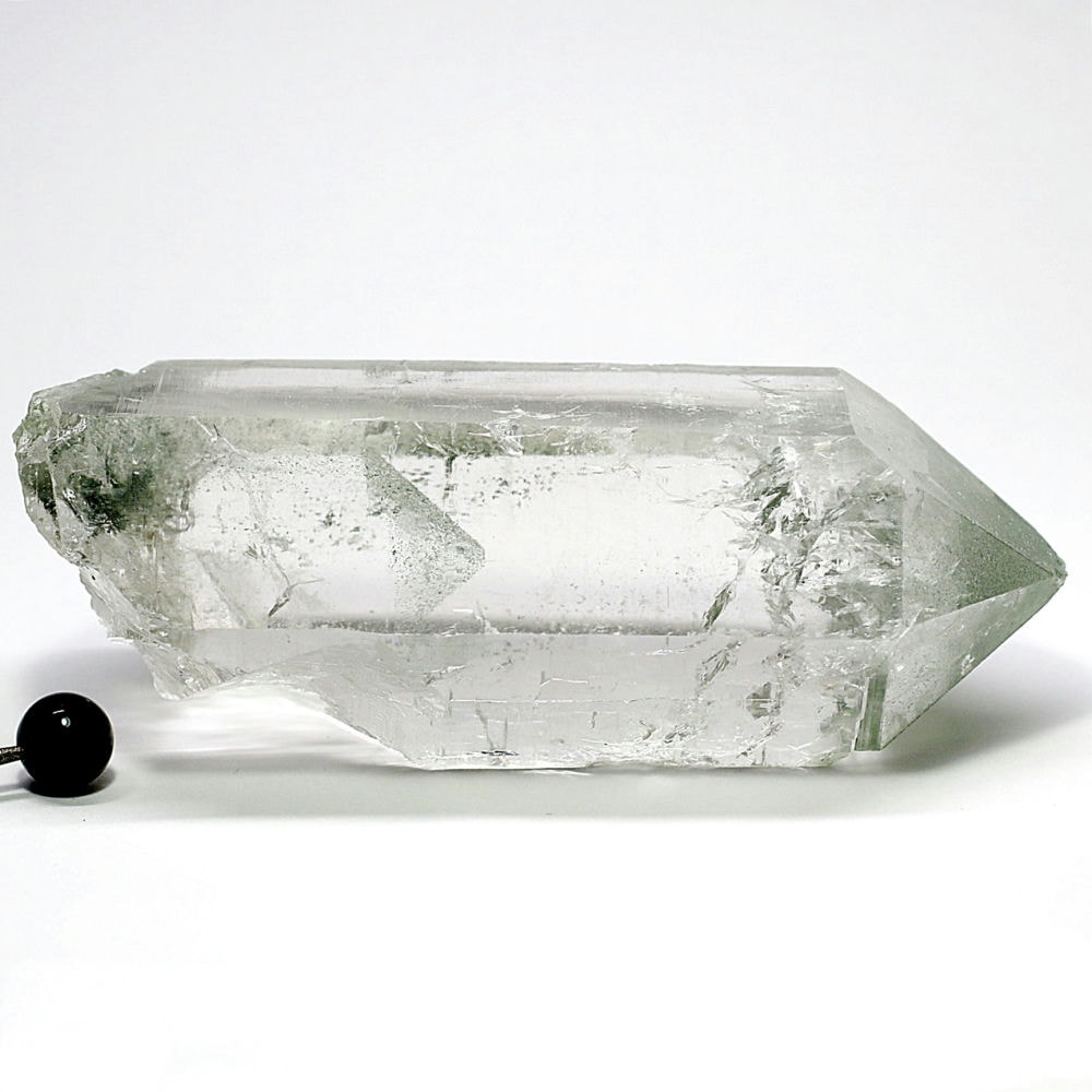 高品質+]インド/マニハール産ヒマラヤ水晶ナチュラルポイント/グリーン