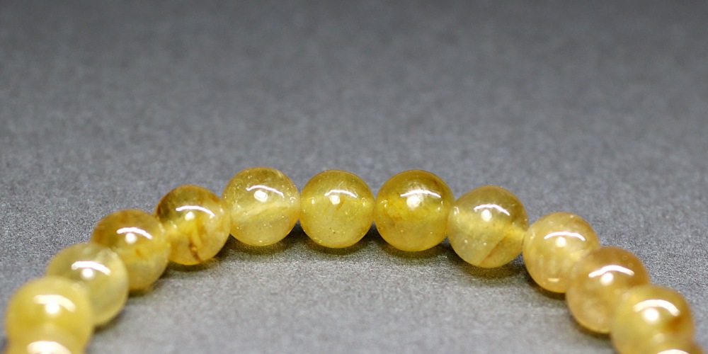 高品質]イエローサファイアブレスレット （約9mm玉） - 埼玉県吉川市の