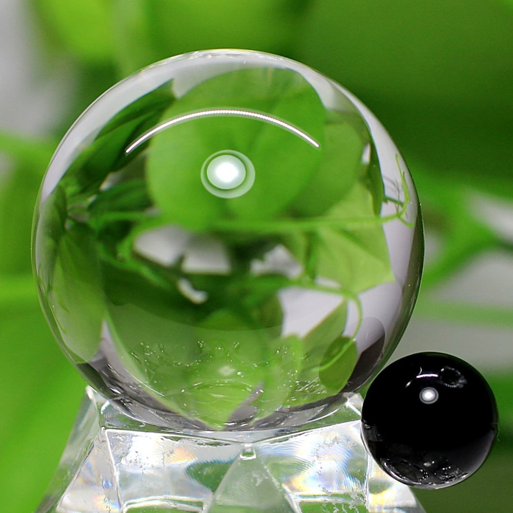 ブラジル産]天然無垢本水晶玉/3cmUP丸玉/天然本物透明スフィア（直径