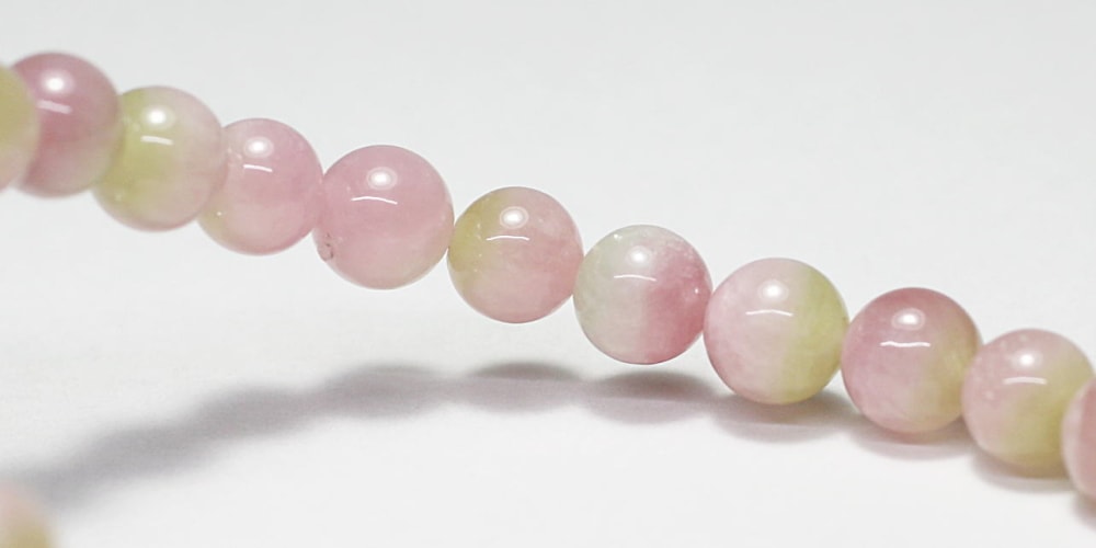 高品質]ウォーターメロントルマリンブレスレット（約6mm玉） - 埼玉県