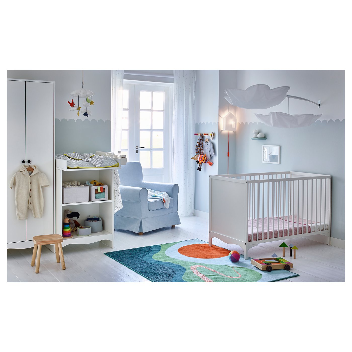 SOLGUL ソルグル ベビーベッド, ホワイト, 60x120 cm - IKEA