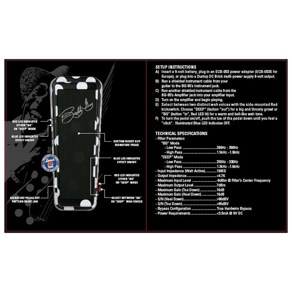 Dunlop (Jim Dunlop) 【9Vアダプタープレゼント！】BG95 [Buddy Guy