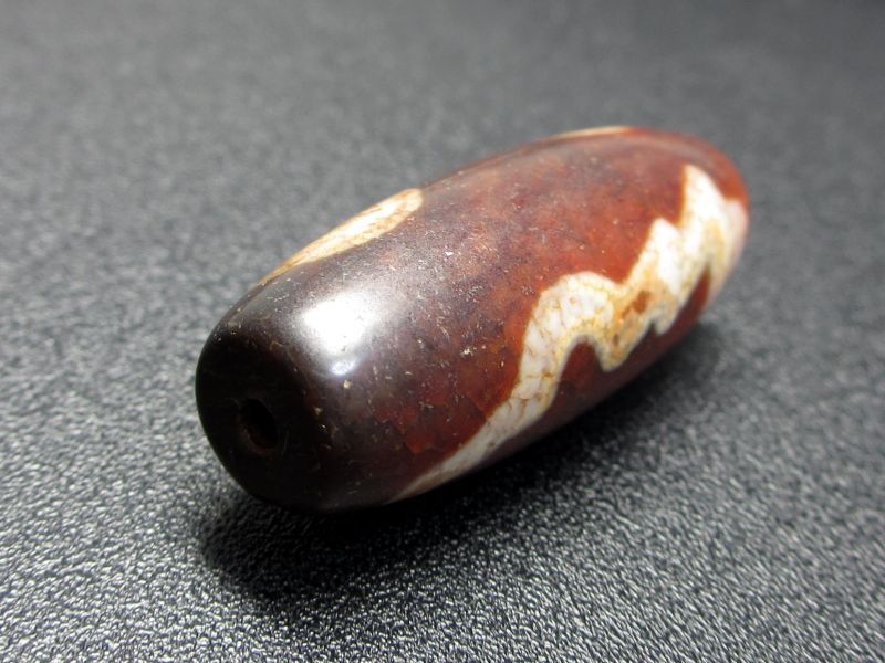 老鉱朱砂紅・二眼 蔵神天珠 39mm - 石縁パワーストーン専門店