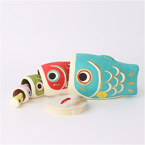 はりこーシカこいのぼり5ヶ入 張子で作ったマトリョーシカ!! 手軽に