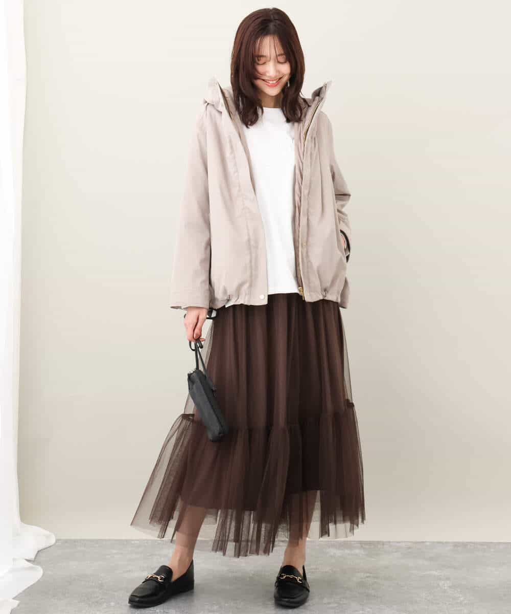 ティアードチュールスカート/洗える(ロング・マキシ丈スカート) | MK