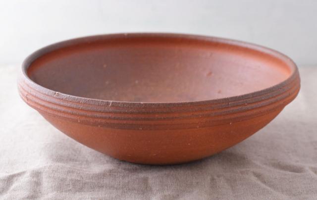 備前焼き 淺鉢大(ジェームス・イラズムス) / うつわ花咲み