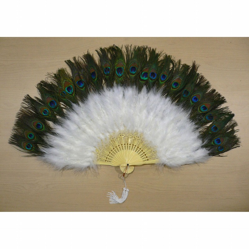 孔雀扇子（クジャクセンス） ホワイト [SENS0006WHITE] - 5,400円