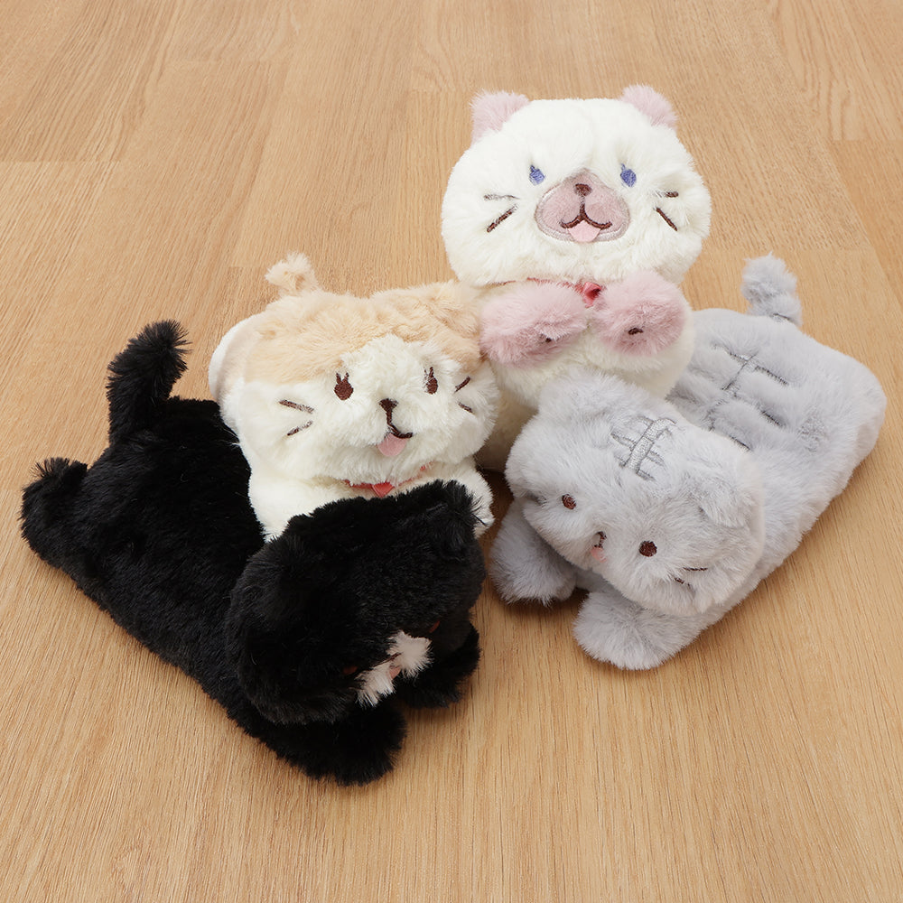 ふくふくにゃんこ ごろにゃんぬいぐるみ（サバ太・クロ助・スコア