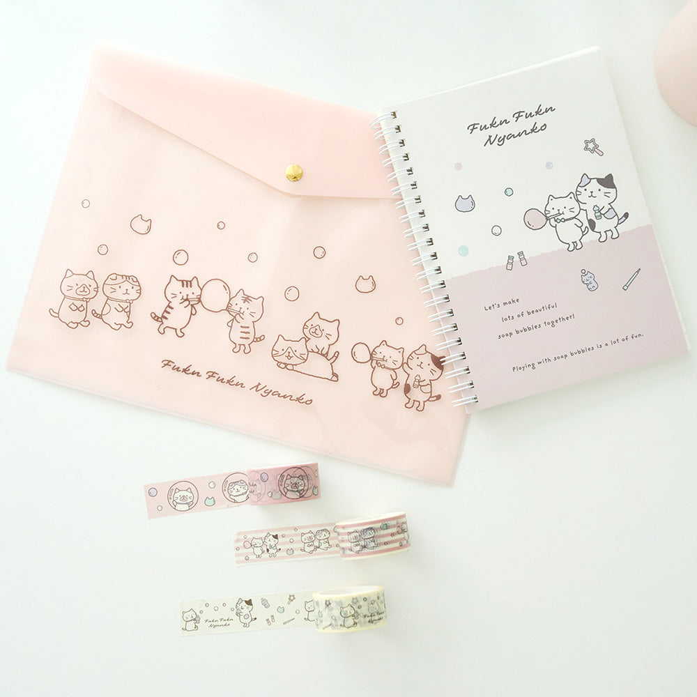 ふくふくにゃんこ しゃぼんノートセット – HAPiNS online shop