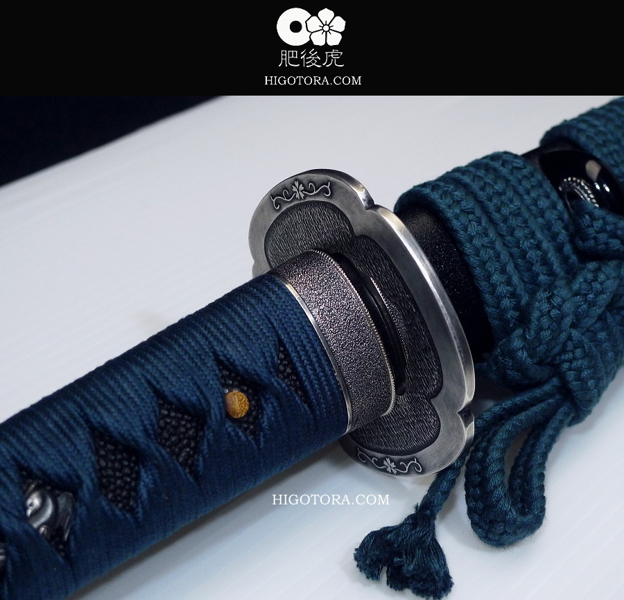 肥後虎同田貫・230・石目銀古美金具拵｜製作事例｜肥後虎-HIGOTORA