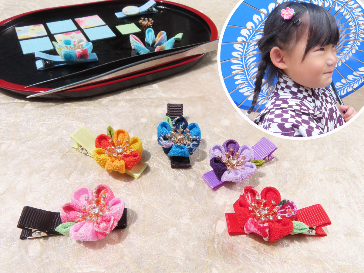 日本の伝統工芸・つまみ細工クラフト＜ボーネルンド×江戸