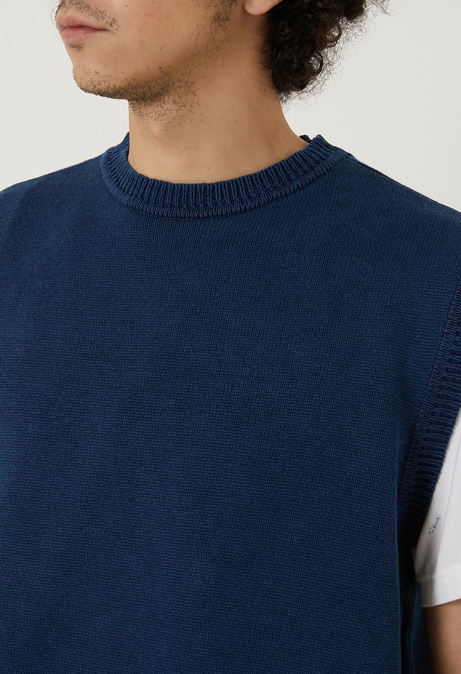 インディゴダイド コットンルーズベスト | BLUE BLUE | ハリウッド