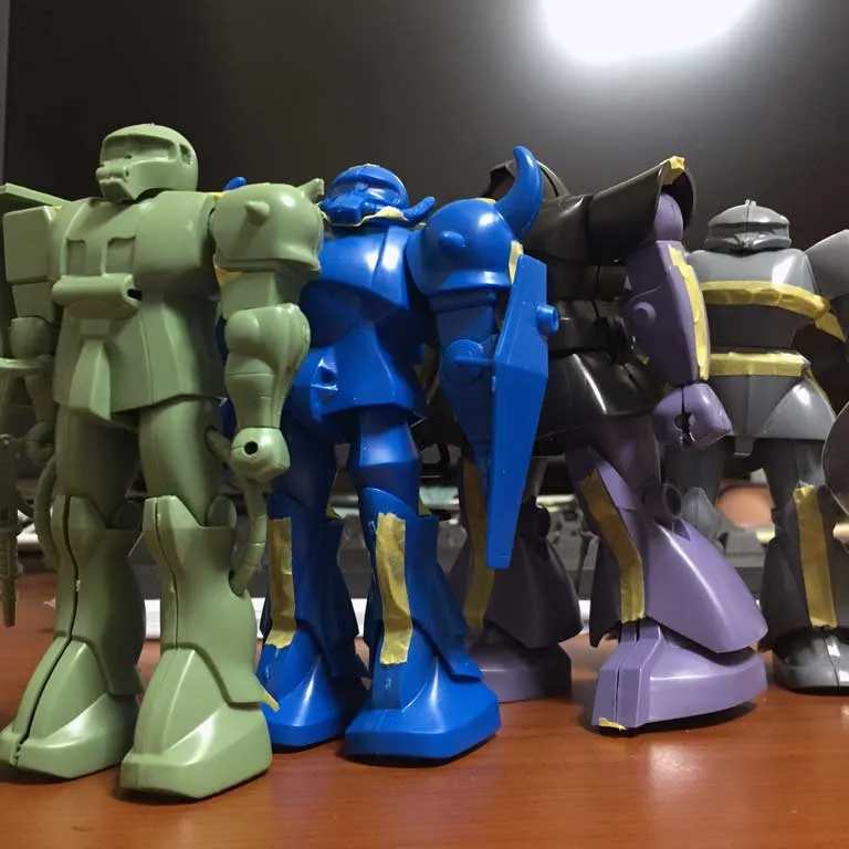 1/144 ジオン軍モビルスーツ 旧キット - 模型製作と自転車