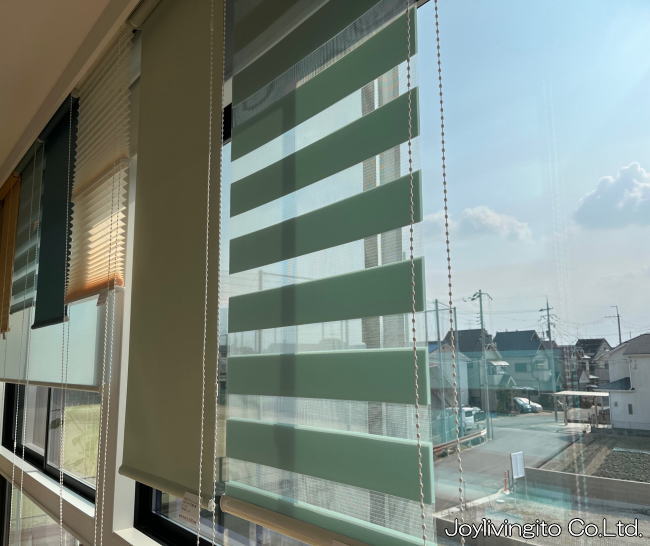 タチカワブラインド-調光ロールスクリーン（デュオレ）吊りサンプル