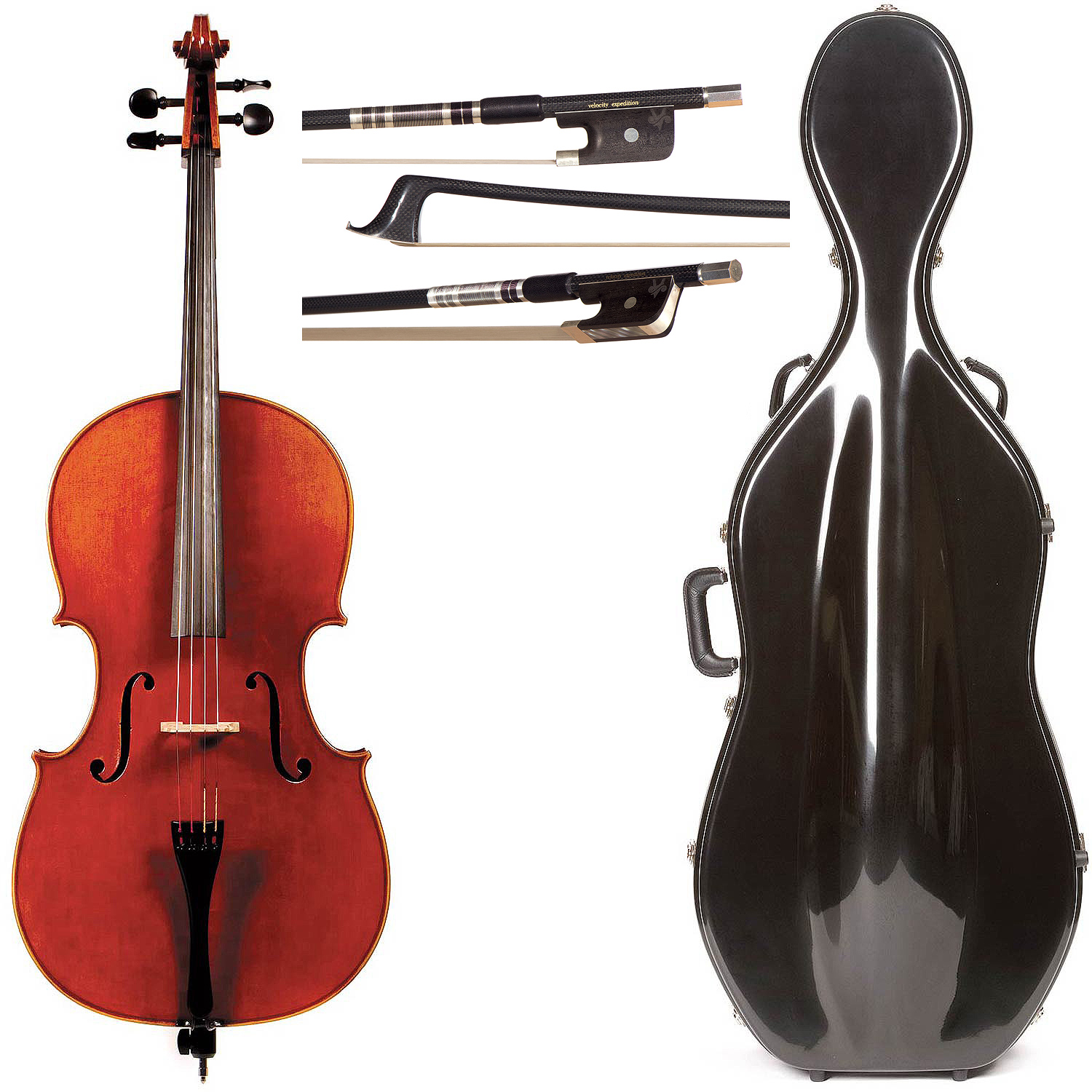 7/8 Jay Haide Montagnana Model Cello outfit | Johnson String