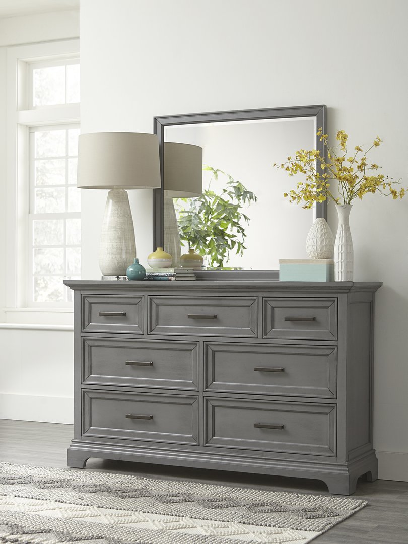 Summit 7 Drawer Dresser in Heather Gray | John Thomas Furniture
