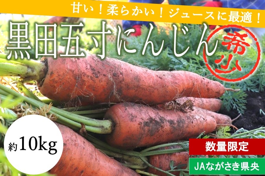約10kg〉（B）黒田五寸にんじん ～甘みがありやわらかく・水分が多い