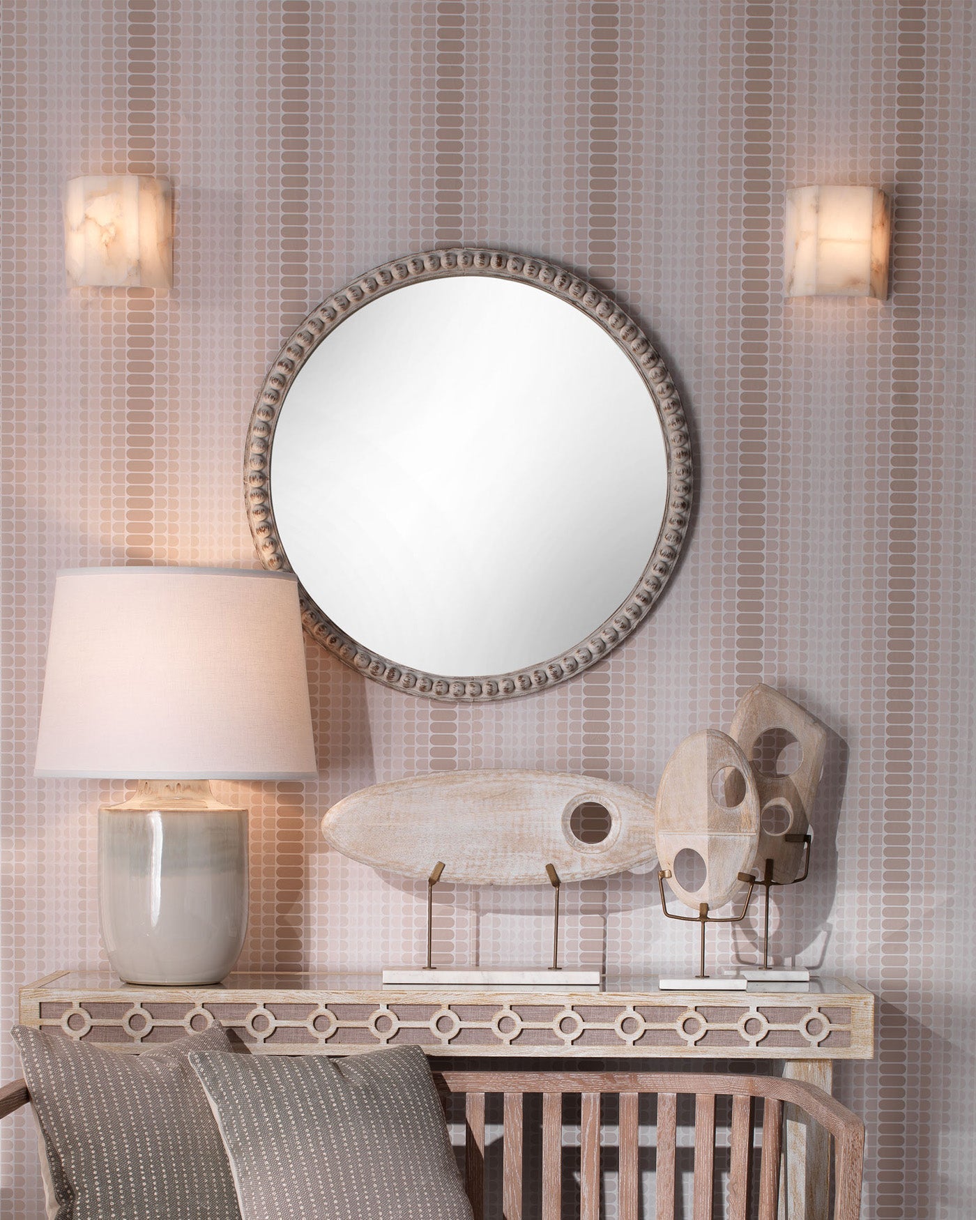 Borealis Hexagon Wall Sconce White