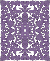 Iris (WH-013) | 日本ハワイアンキルト製作所