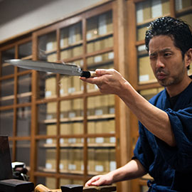 柄交換】黒檀八角 黒水牛銀巻柄 | 包丁通販なら明治33年創業の大阪 堺