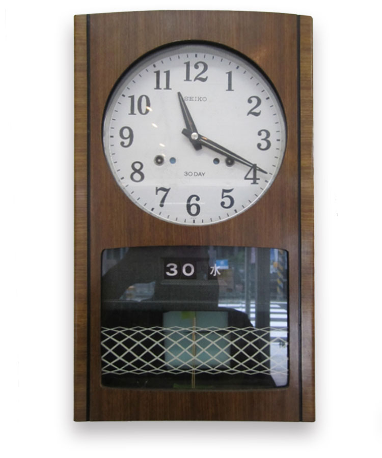 SEIKO社 30DAY ゼンマイ式柱時計 修理 オーバーホール 時工舎時計店