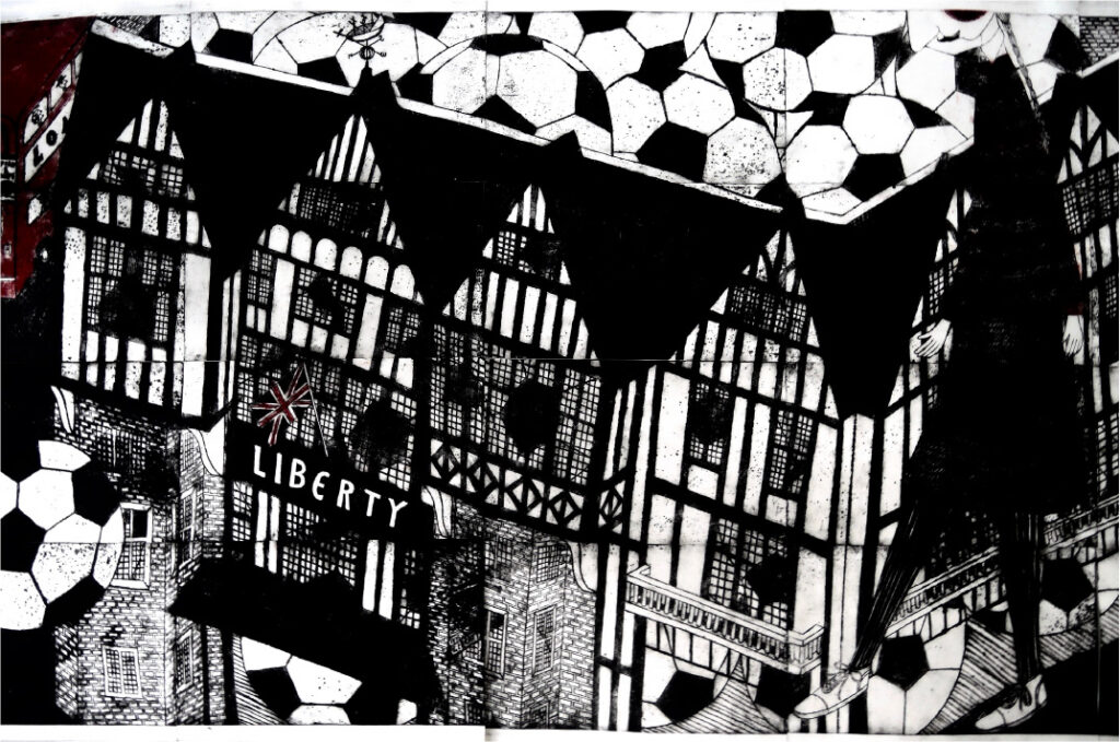 世界的版画作家「西脇光重」先生のアートバーを神宮前倶楽部にて開催