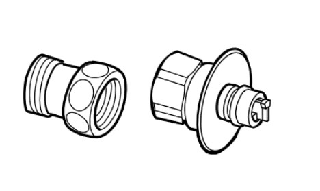 AU・ADセット+NSP分岐コック【ナニワ製作所】のことなら配管 水道 部品