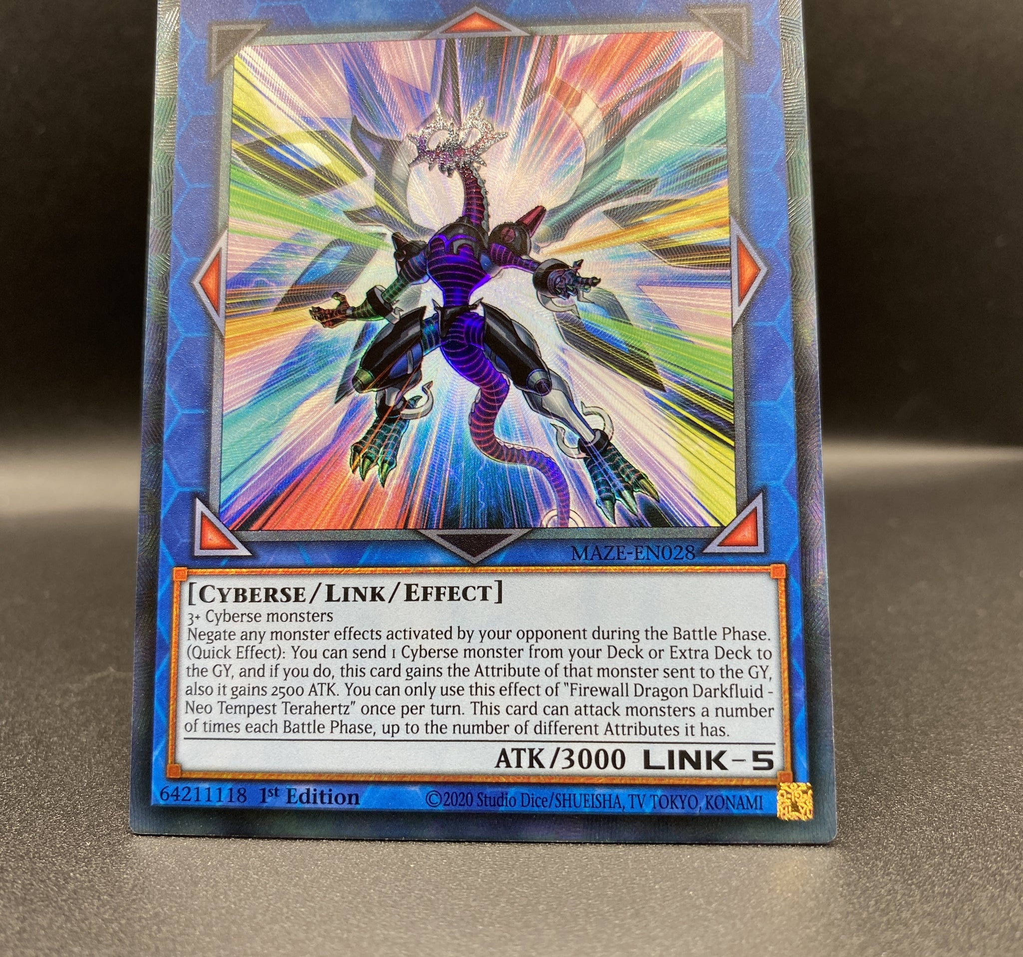 遊戯王 EU版 MAZE ファイアウォール・ドラゴン・ダークフルード－ネオ